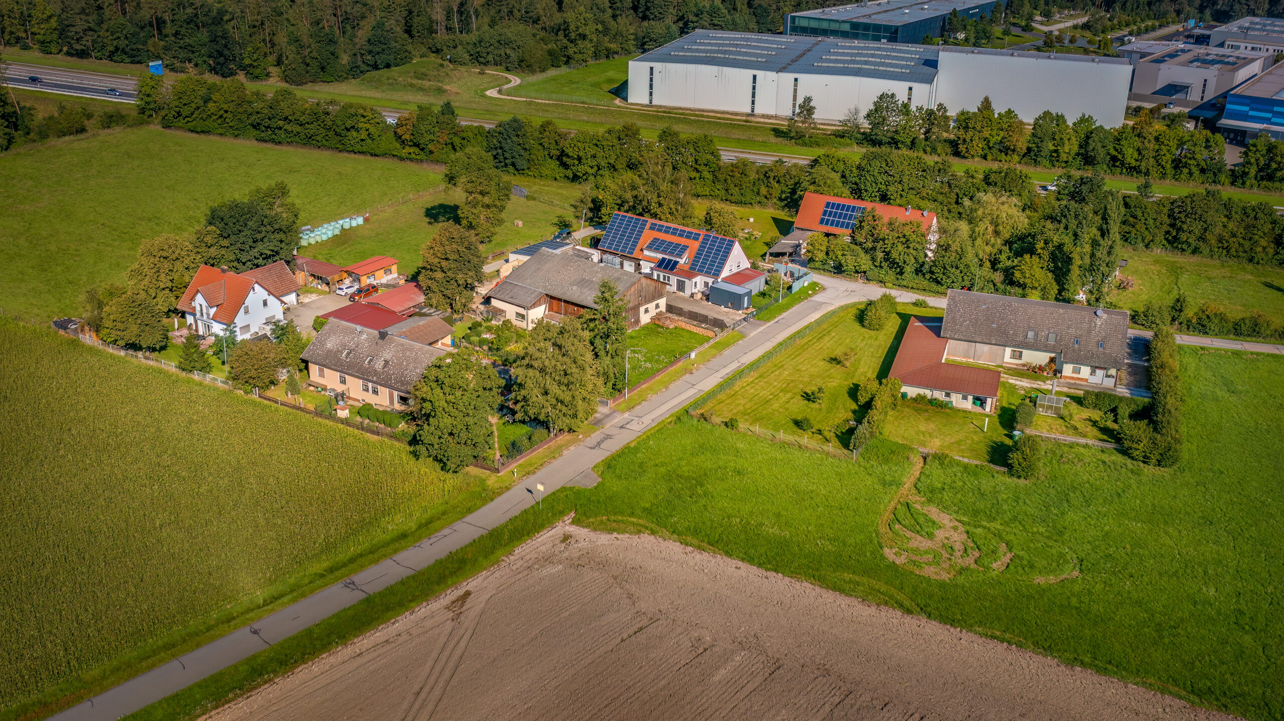 Zeigt Luftbild Schafhof