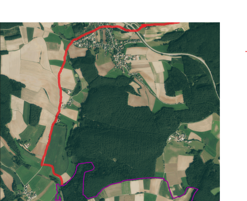 Zeigt den Streckenverlauf des Landkreislaufes Schwandorf am 24.05.2025