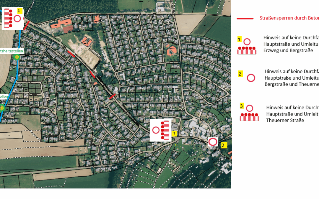 Wichtige Hinweise zu Straßensperrungen im Rahmen des Naturpark-Tages in Ebermannsdorf am 14. September 2025