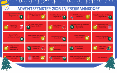 Adventsfenster 2025 in Ebermannsdorf- Highlight in der Vorweihnachtszeit